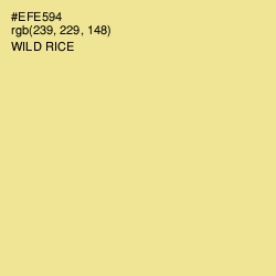 #EFE594 - Wild Rice Color Image